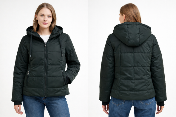 КУРТКА ЖЕНСКАЯ GIORDANO--/ЧЕРНАЯ/-размер-S