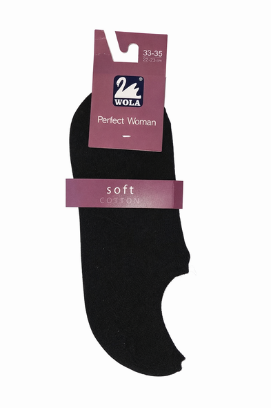 Носки женские WOLA Perfect Woman Soft Cotton, чёрные