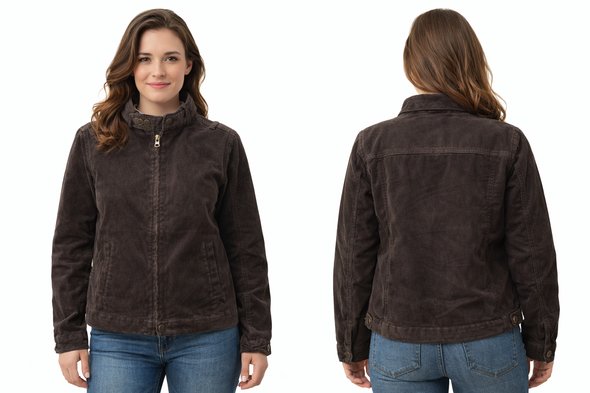 Куртка вельветовая COTTON 98%- размер -S- (GIORDANO)