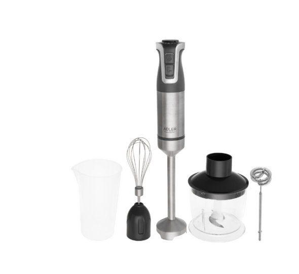 Набор ручного блендера Adler AD 4627 серого цвета
