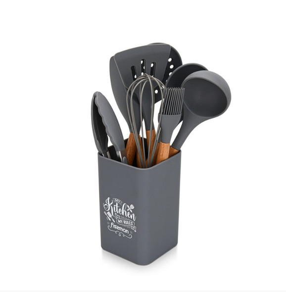 17293 FISSMAN НАБОР КУХОННЫХ ИНСТРУМЕНТОВ FLORENTIN 9 ПР. (СИЛИКОН+БУК)