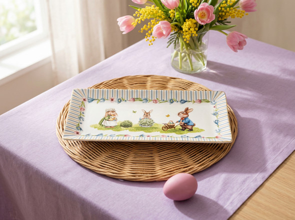 16107  EASTER блюдо 30*15 см фарфор   FISSMAN