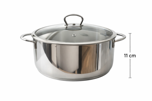 Кастрюля  4.8 л нержавейка 18/10 -METROT(СЕРБИЯ)