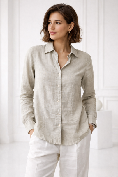 Рубашка LINEN 100% размер- S (GIORDANO)