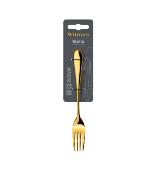 STELLA GOLD Salad/Dessert Fork 2 pcs on Blister Pack WL‑999.103.022/2B