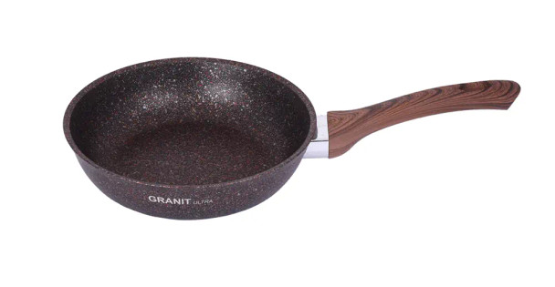 Сковорода 24 см с ручкой, АП линия «Granit Ultra» (Red)