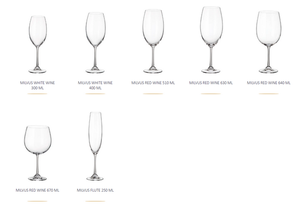 Набор бокалов 630 ml MILVUS .1/6