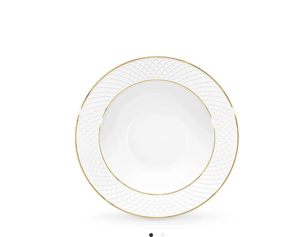 Тарелка глубокая DIAMOND gold farfurie adinca 22.5cm