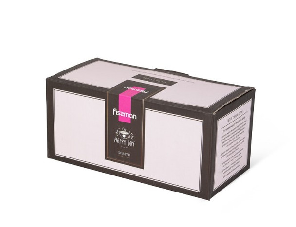 Набор из 2-х фарфоровых кружек 380 мл Be happy