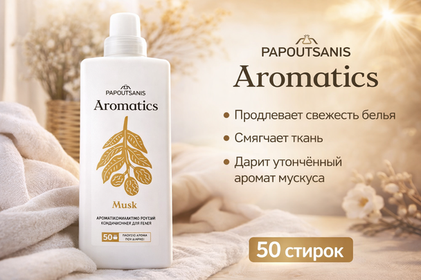 КОНДИЦИОНЕР АРОМАТИЗИРОВАННЫЙ  ДЛЯ БЕЛЬЯ MUSK  1000 мл