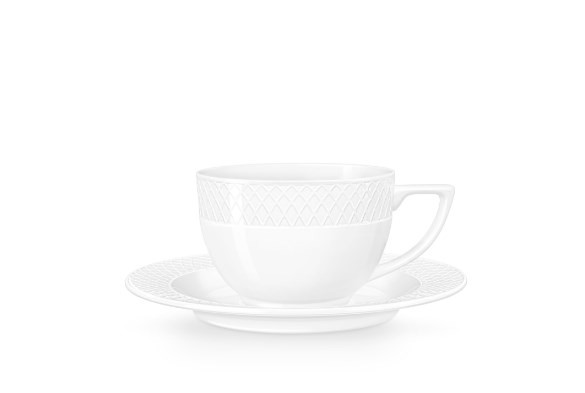 Чашка и блюдце 170ml  DIAMOND для капучино  (СТАРЫЙ: 880106)