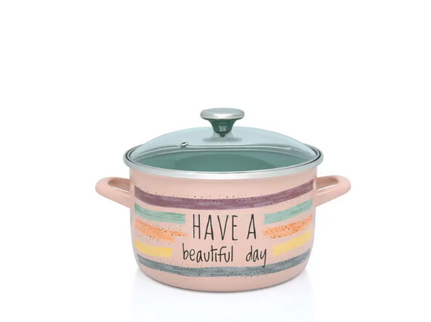 Кастрюля эмалированная 1.5 л Beautiful day