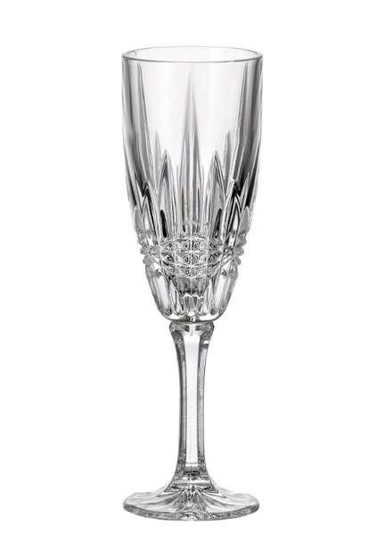 Фужеры для шампанского VIBES Bohemia Crystal 24%  объемом 180 мл (набор из 6 штук)