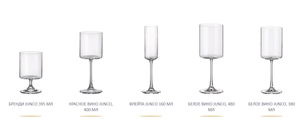 Набор бокалов для бренди JUNCO 395 мл 1/6