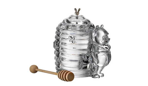 Доза для меда "Улей  C МИШКОЙ", 15 см, хрусталь, Crystal Bohemia/