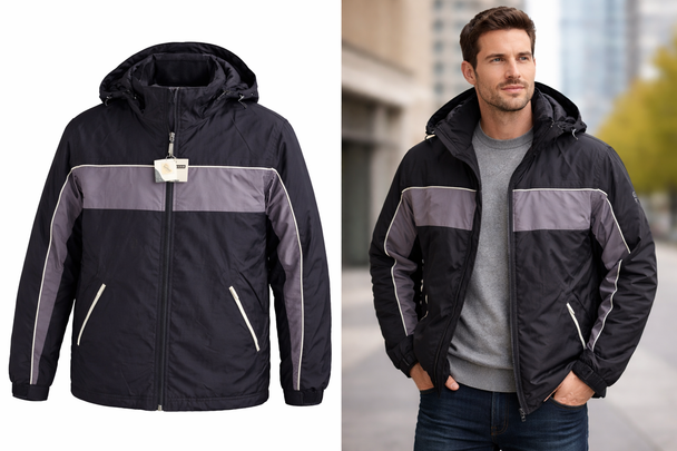 КУРТКА МУЖСКАЯ ДВОЙНАЯ GIODRANO  ТЕФЛОН - РАЗМЕР -S