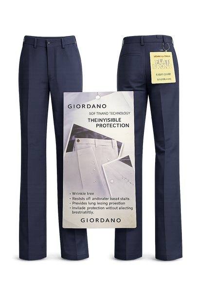 Брюки мужские  черные COTON100% -размер W 32 L30 (GIORDANO)