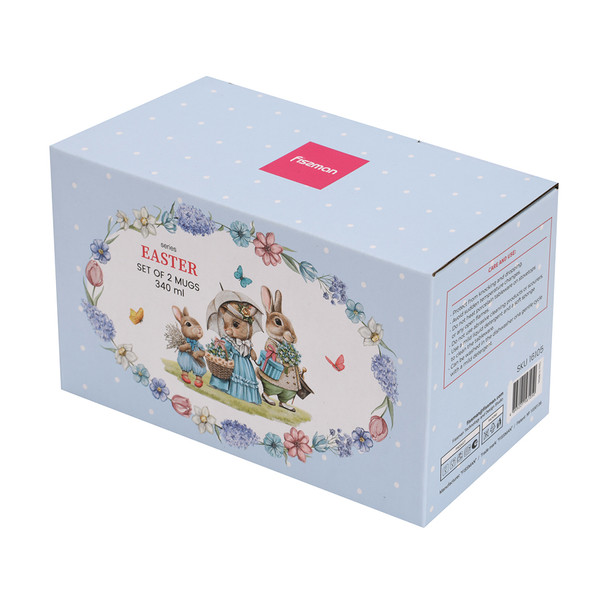 16105 Набор из 2 кружек 340 мл EASTER фарфор   FISSMAN
