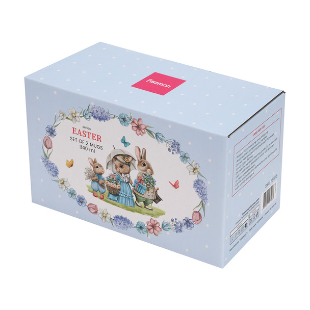 16105 Набор из 2 кружек 340 мл EASTER фарфор   FISSMAN
