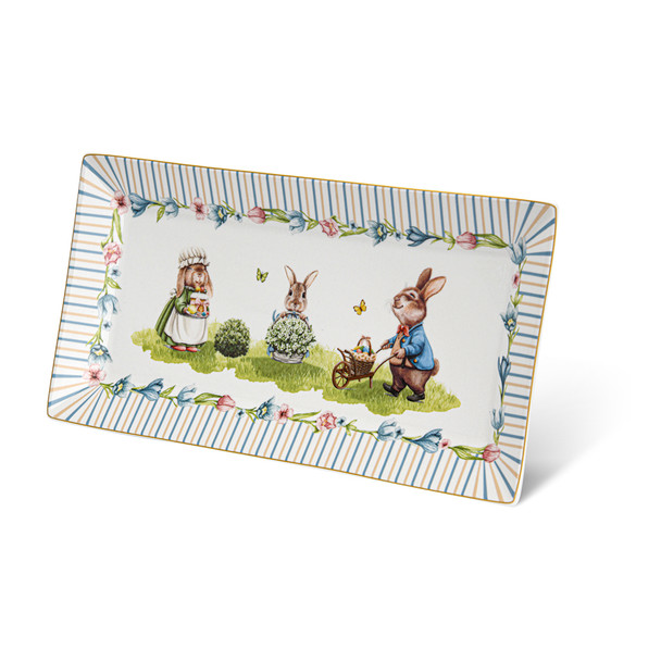 16107  EASTER блюдо 30*15 см фарфор   FISSMAN