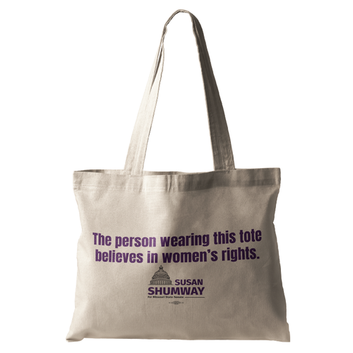Believes In Women's Rights (Natural Canvas Tote)