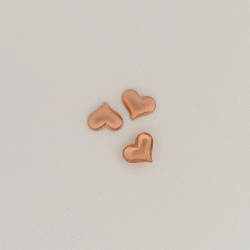 Copper Mini Heart, Domed