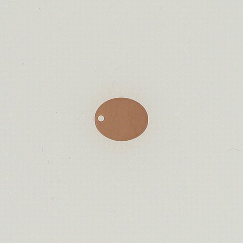 Copper Oval Tag with Hole