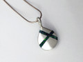 Cross Over Inlay Pendant