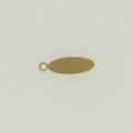 Brass Oval Tag with Ring