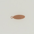 Copper Oval Tag with Ring