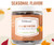 Dr. Fuhrman Date-Nut Pop'ems, Pumpkin Spice Pecan: clear jar of date-nut bites with a warm orange label, topped with a "Seasonal Flavor" banner and set among autumn leaves and a small pumpkin; vegan, fruit sweetened.