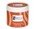 Organic Essence Organic Shea Cream, Vanilla Orange, in an orange striped paper jar with a white lid; USDA Organic, net wt. 4 oz (114 g).