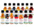 Dr. Fuhrman Flavored Vinegar sampler: fourteen 2 oz bottles in Lemon Basil, Passion Fruit, Wild Blueberry, D'Anjou Pear, Spicy Pecan, Coconut, Strawberry Champagne, Riesling Reserve, Black Fig, Apple Cinnamon, Pomegranate Balsamic, Blood Orange, Black Cherry, and Red Raspberry.