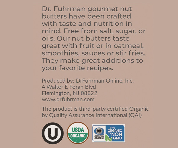 Organic Raw Sprouted Almond Butter  (12 oz.)