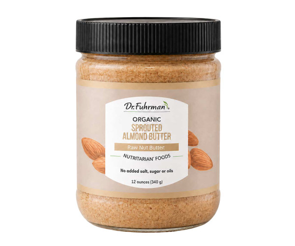 Organic Raw Sprouted Almond Butter  (12 oz.)