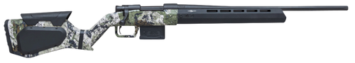 Howa HHERA308CFXK7 Hera H7 Full Size 308 Win 5+1 24" Black Carbon Fiber Threaded Barrel, Matte Blued Drilled & Tapped Receiver, XK7 Kings Camo w/Black Webbing Adjustable Synthetic Stock, Right Hand   
