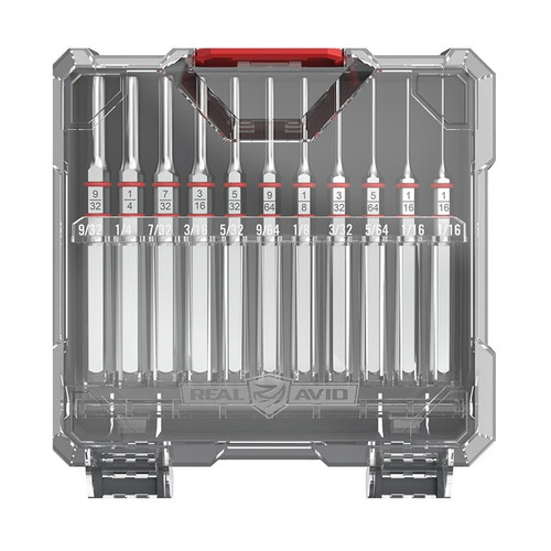 Real Avid AVAPKS Accu-Punch Standard Pin Punch Set Silver Steel Universal Firearm 11 Pieces                                                                                                              Real Avid AVAPKS Accu-Punch Standard Pin Punch Set Silver Steel Universal Firearm 11 Pieces