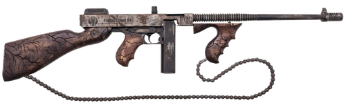 Thompson T150DC8 1927A-1 Wastelander .45 Cal 50+1 18" Finned Barrel, Aluminum Receiver, Fixed Stock                                                                                                     