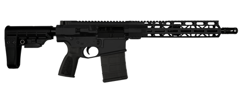 Live Free Armory LFBR82101 Battle Pistol  7.62x51mm 20+1 12.50" Black Parkerized Barrel, Black Cerakote Aluminum Receiver w/Picatinny Rail, M-LOK Handguard, Black Polymer Stock, Black Polymer Grip    