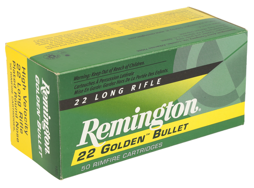 Remington Ammunition R21006 Golden Bullet  22LR 40gr Round Nose 50 Per Box/10 Case                                                                                                                      