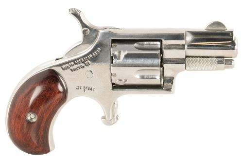 North American Arms SDLX LDLX  22 Short 5 Shot 1.13" Polished Stainless Steel, Rosewood Grip, Exposed Hammer                                                                                            