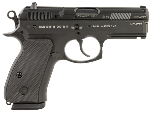 CZ-USA 01116 P-01 50th Anniversary Compact Frame 9mm Luger 10+1 3.75" Black Steel Barrel, Black Steel Serrated Slide, Black Polycoat Aluminum Frame w/Beavertail, Black Rubber Grip, Right Hand          CZ-USA 01116 P-01 50th Anniversary Compact Frame 9mm Luger 10+1 3.75" Black Steel Barrel, Black Steel Serrated Slide, Black Polycoat Aluminum Frame w/Beavertail, Black Rubber Grip, Right Hand