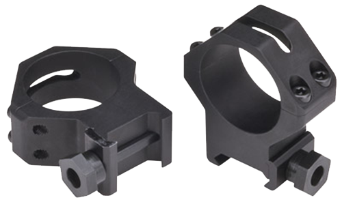 Weaver Mounts 48366 Four-Hole Skeleton Rings  Matte Black 30mm High                                                                                                                                     