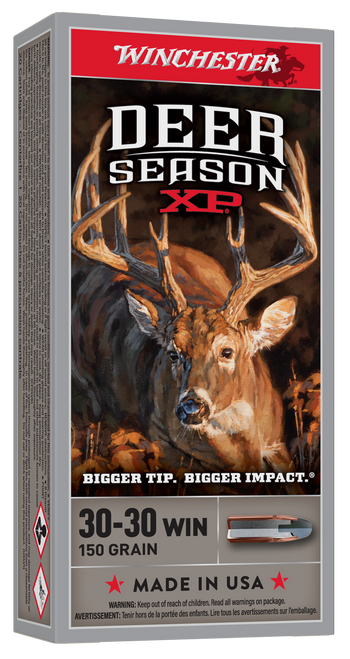 Winchester Ammo X3030DS Deer Season XP  30-30Win 150gr Extreme Point 20 Per Box/10 Case                                                                                                                 