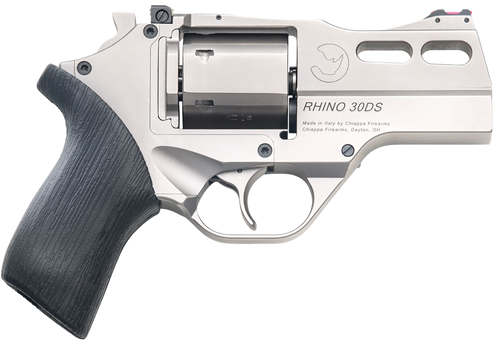 Chiappa Firearms CF340341 Rhino 30DS *CA Compliant Small 10mm Auto 6 Shot 3" Black Anodized Picatinny Rail/Vent Rib Barrel, Black Cylinder Black Anodized Aluminum Frame w/Picatinny Rail, Walnut Grip  