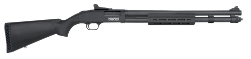 Mossberg 51602 590S  Full Size 12 Gauge Pump 3" 13+1 20" Matte Blued Steel Barrel, Black Anodized Engraved Stainless Steel Receiver, Black Synthetic Stock, Right Hand, Accu-Choke                      