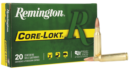 Remington Ammunition 29077 Core-Lokt  250Savage 100gr Pointed Soft Point Core Lokt 20 Per Box/10 Case                                                                                                   
