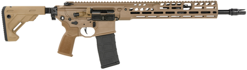 Sig Sauer RMCX556N16BIR MCX Spear LT 5.56 NATO 30rd 16" Black FNC Flat Dark Earth Aluminum Stock                                                                                                        