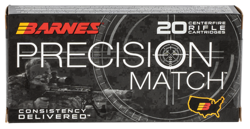 Barnes Bullets 30848 Precision Match  5.56x45mmNATO 85gr Open Tip Match Boat Tail 20 Per Box/10 Case                                                                                                    
