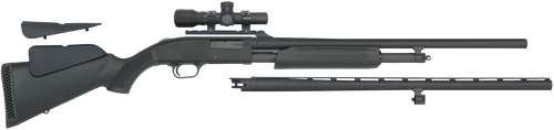 Mossberg 54047 500 Field/Deer Pump 20 Gauge 5+1 3" 26" Vent Rib/24" Slugster Barrels, Matte Blued Metal Finish, Synthetic Dual Comb Stock, Includes Accu-Set Chokes & Dead Ringer 2.5x20mm Scope        